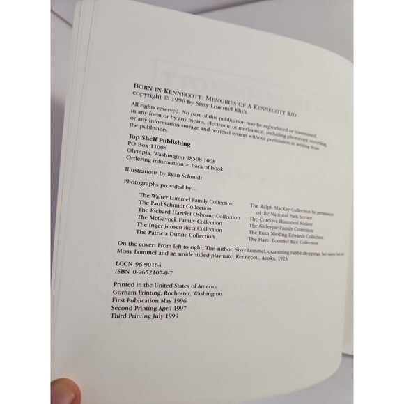 Born in Kennecott – Sissy Lommel Kluh | Signed First Edition Paperback - Picture 5 of 7